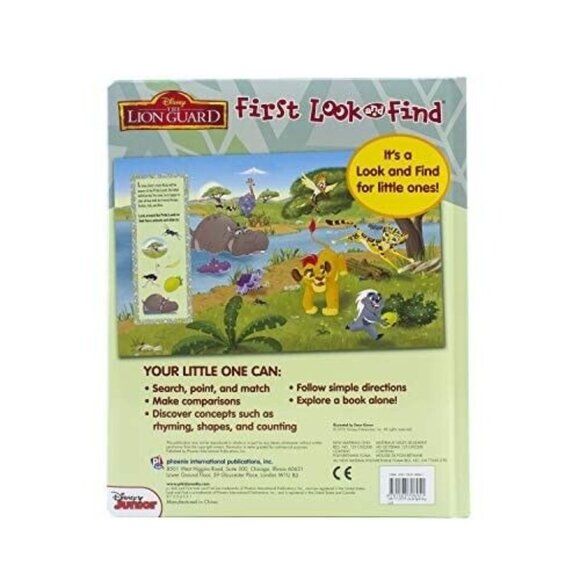 Disney the Lion Guard by PI Kids 2016 Children's Board Book Educational Shapes - Picture 3 of 3